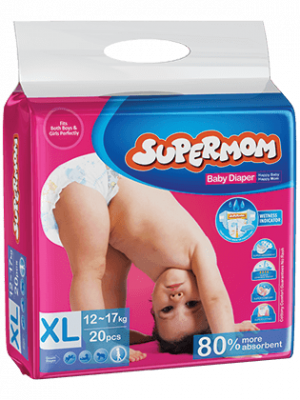 SuperMom Belt Diaper XL 20 Pcs (12-17 kg)